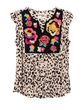 Savanna Jane Cap Sleeves Lightweight Boho Blouse Size Medium.Festival ,Boho .